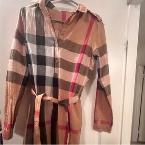 Burberry Multicolor Checkered Dress